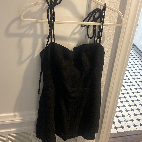 Amanda Uprichard X Revolve Taylor Romper in Black - Picture 2 of 4